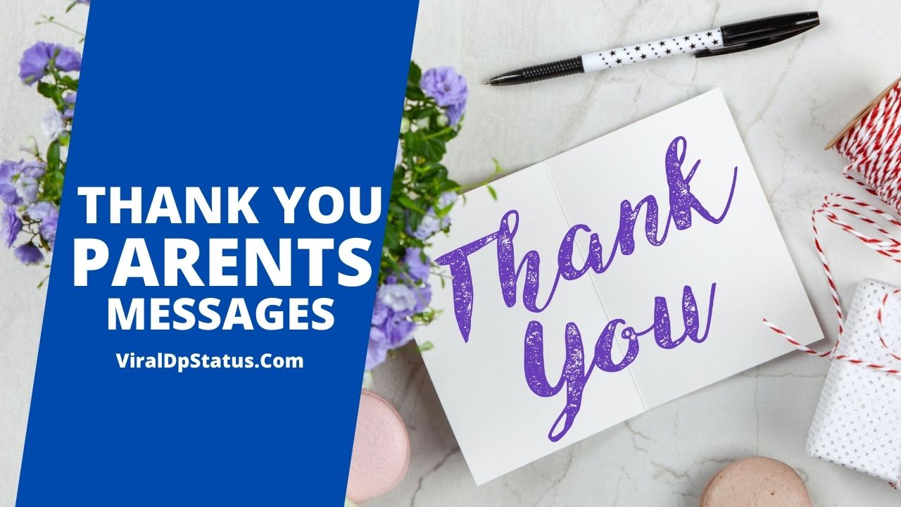 Thank You Message for Parents From Teacher